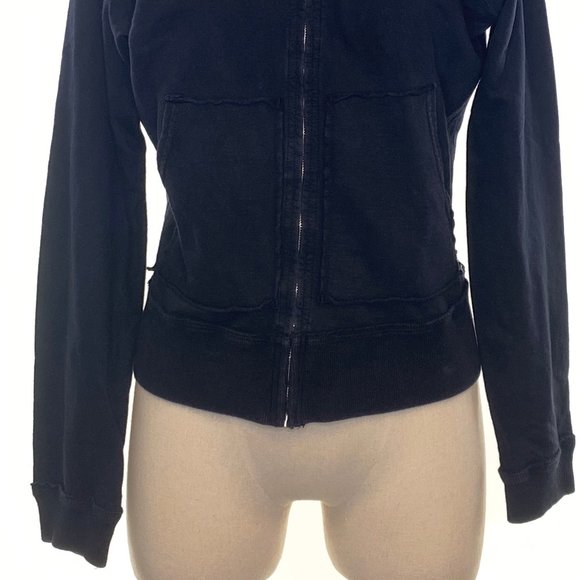 LUCKY BRAND Navy Cotton Zip Front Jacket #TT10 - Picture 4 of 8